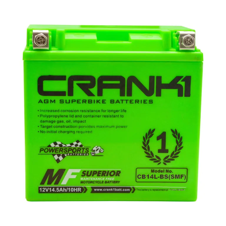 Crank1 Battery For Harley Davidson Superlow 883 (2010-2023)