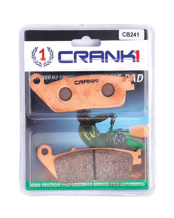 Crank1 Sintered Brake Pads for Suzuki GW 250 Inazuma