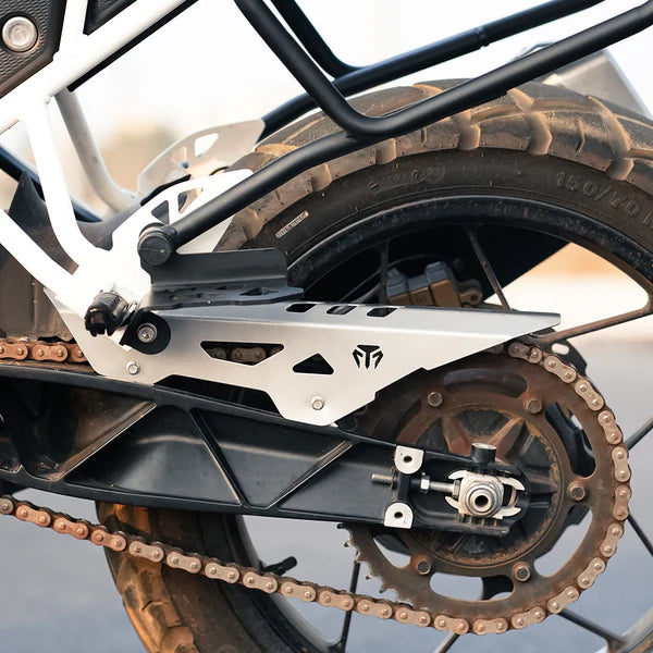 CHAIN GUARD (SILVER) FOR TVS APACHE RTX 300 | Moto Torque
