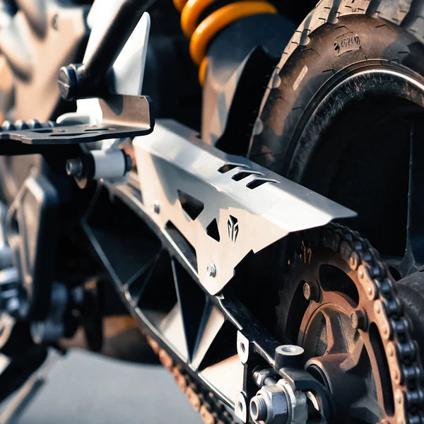 CHAIN GUARD (SILVER) FOR TVS APACHE RTX 300 | Moto Torque