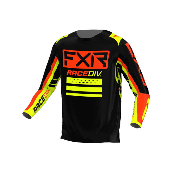 FXR Clutch Pro MX Jersey (Black Nuke Red Hivis)