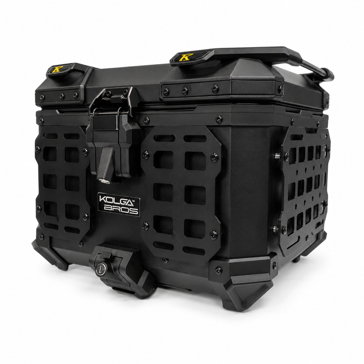 Kolga Bros Adventure Pro Moto Trunk Terra Lock Aluminium Top Box 45L – Black