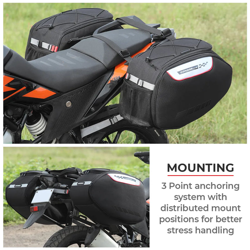 Viaterra Condor 2UP 100% Waterproof Saddlebags