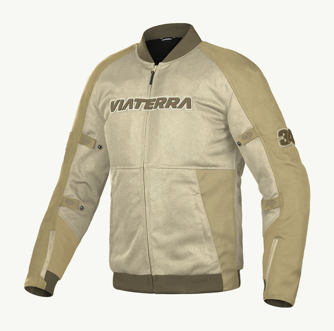 Viaterra Cooper Urban Bomber Mesh Riding Jacket – CE Level 2 Armour | Summer Riding Jacket | Breathable Mesh