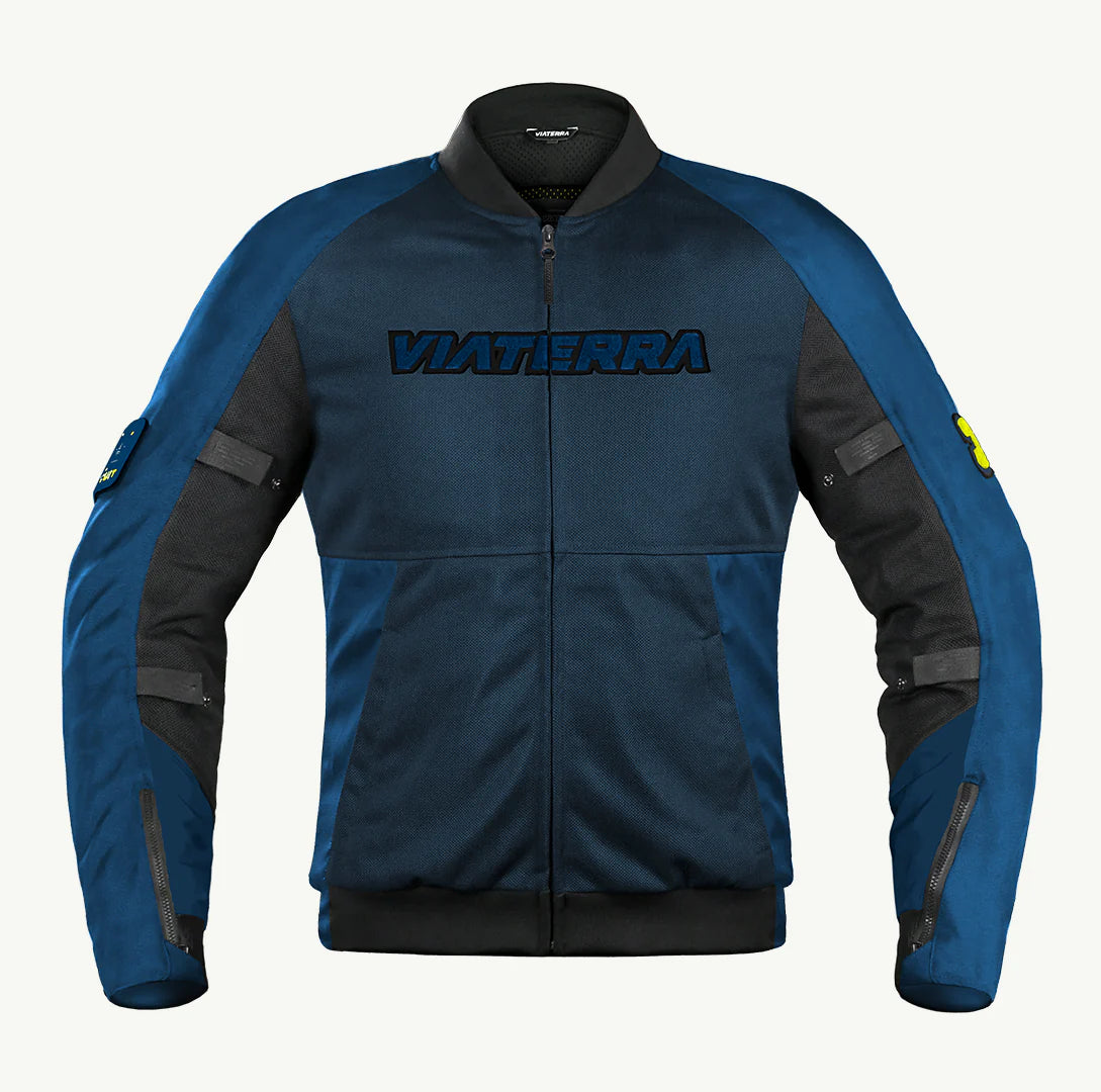 Viaterra Cooper Urban Bomber Mesh Riding Jacket – CE Level 2 Armour | Summer Riding Jacket | Breathable Mesh