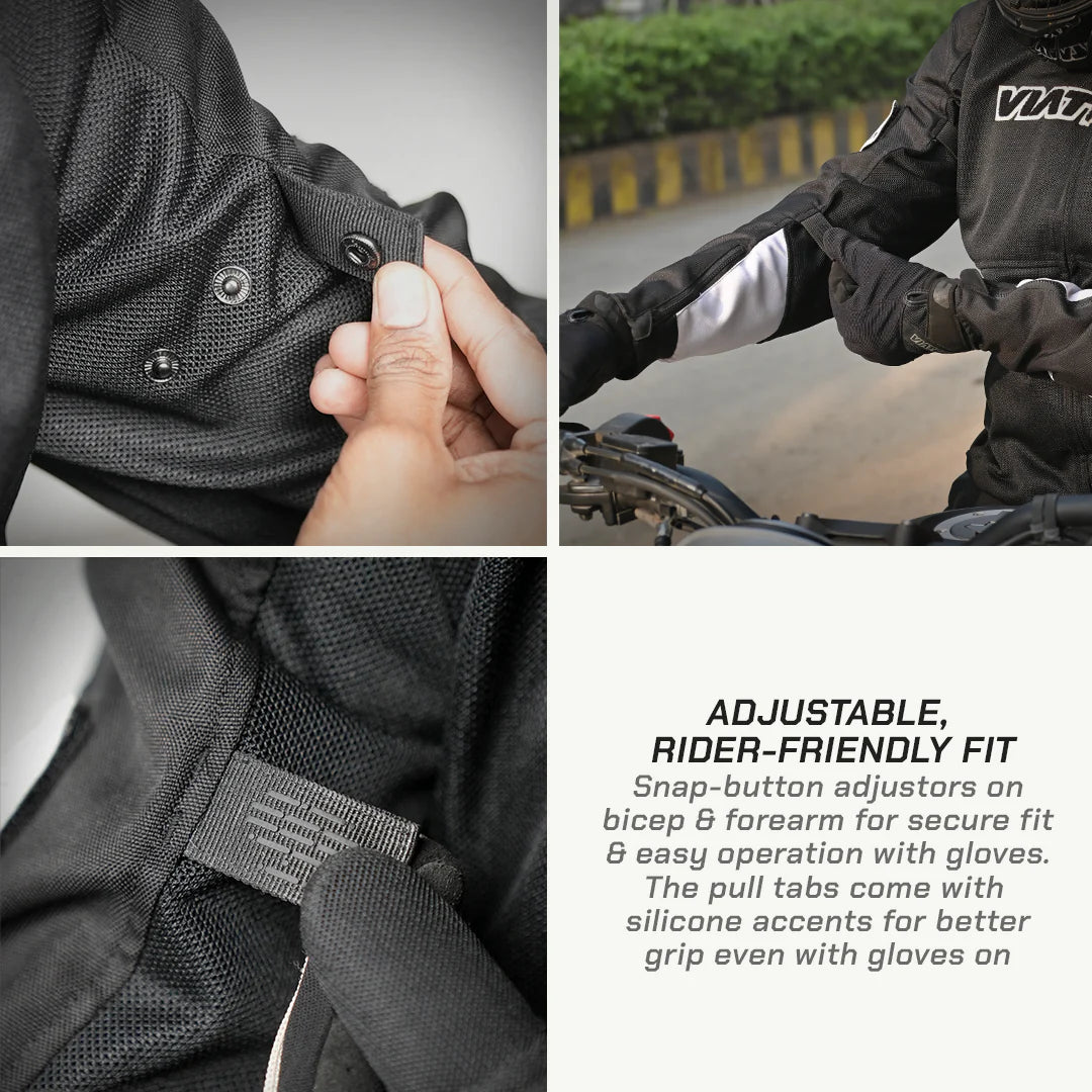 Viaterra Cooper Urban Bomber Mesh Riding Jacket – CE Level 2 Armour | Summer Riding Jacket | Breathable Mesh