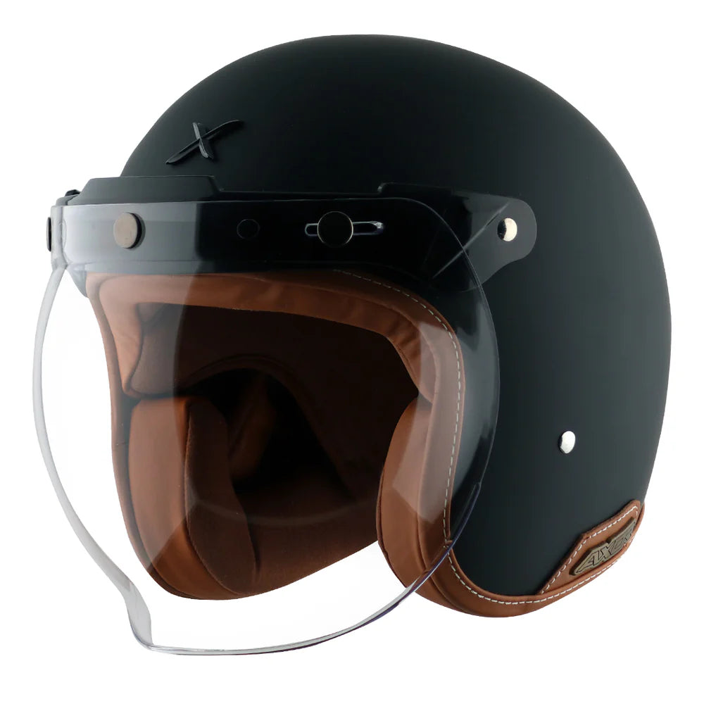 Axor Retro Jet Half Face Motorcycle Helmet