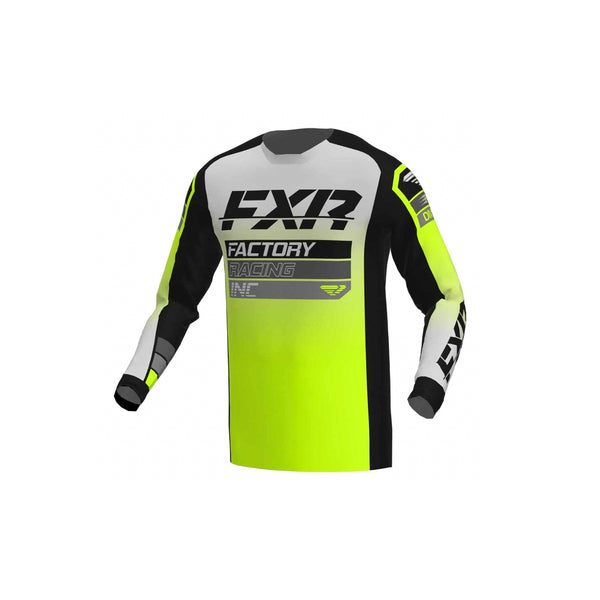 FXR Clutch MX Jersey 23 – Black / Grey / Hi Vis