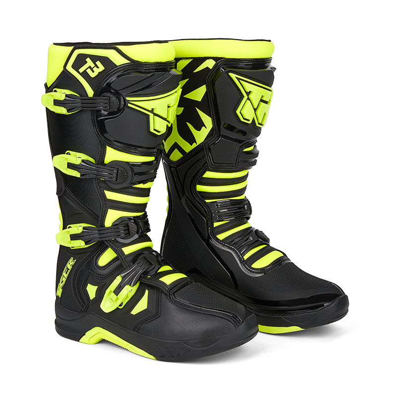 TR MTR T3 Motocross Riding Boots – Off-Road Motorcycle Boots with TPU Protection & Anti-Slip Sole