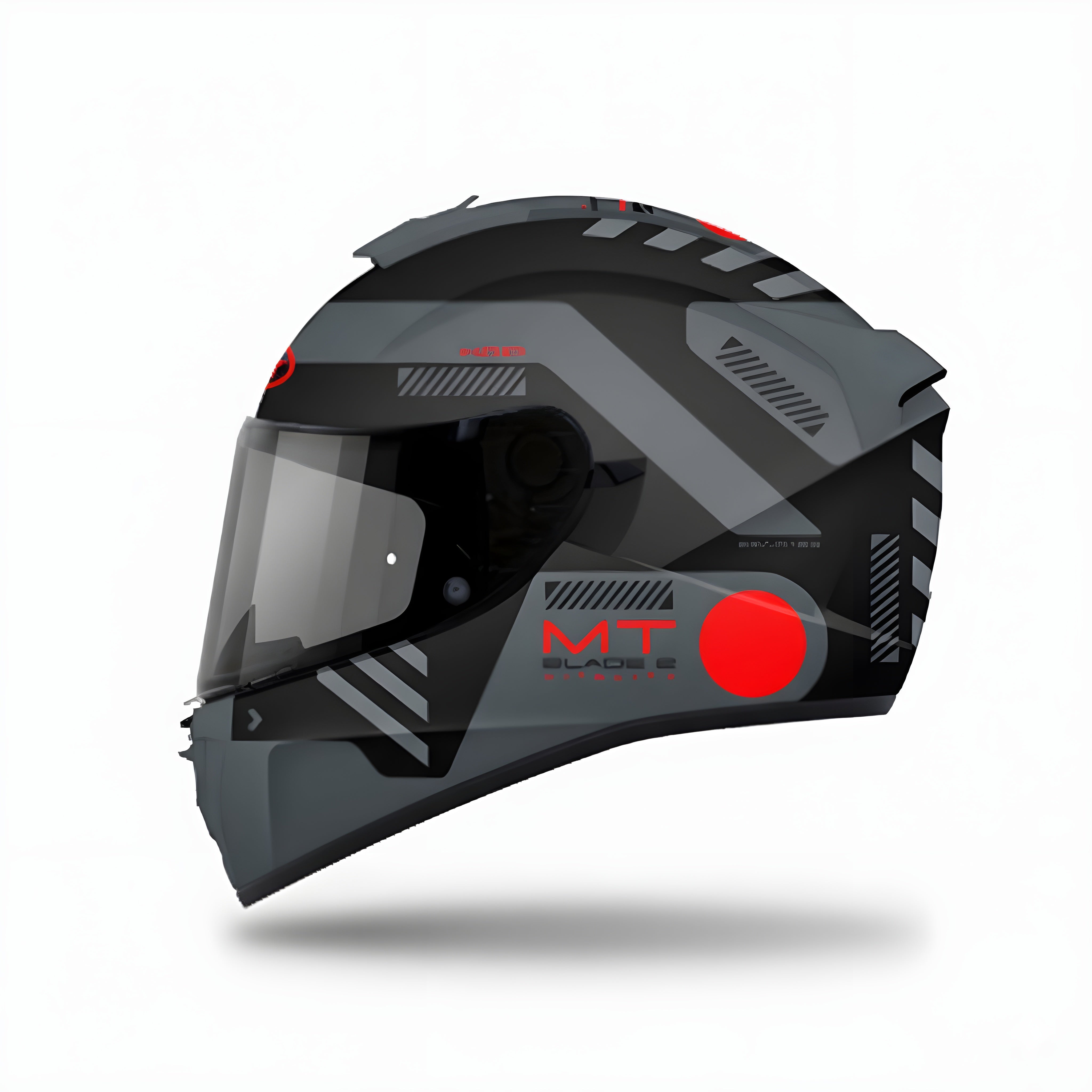 MT BLADE 2 SV VITALITY B5 GLOSS Motorcycle Full Face Helmet | Gloss Black Grey Red
