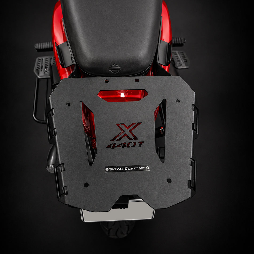 Royal Custom Backrest With Carrier Flat Type For Harley Davidson X440 T