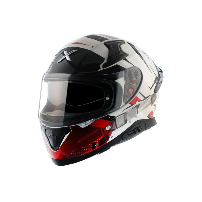 Helmet/Axor/Apex Hex 2 Gloss//White Red/Pcs/Xl  FREE TBOLT HELMET CLEANER