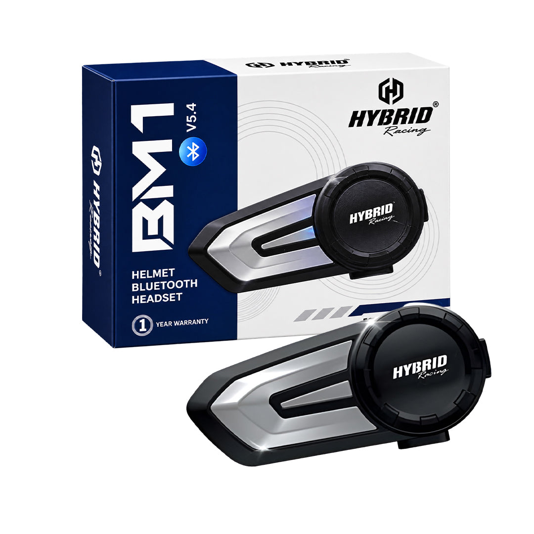 Hybrid Racing BM1 Helmet Bluetooth Headset | Bluetooth 5.4 | IP67