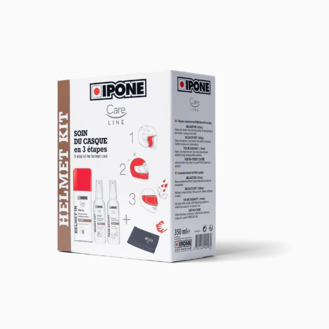 IPONE Helmet Kit | Complete Motorcycle Helmet Cleaning & Care Kit