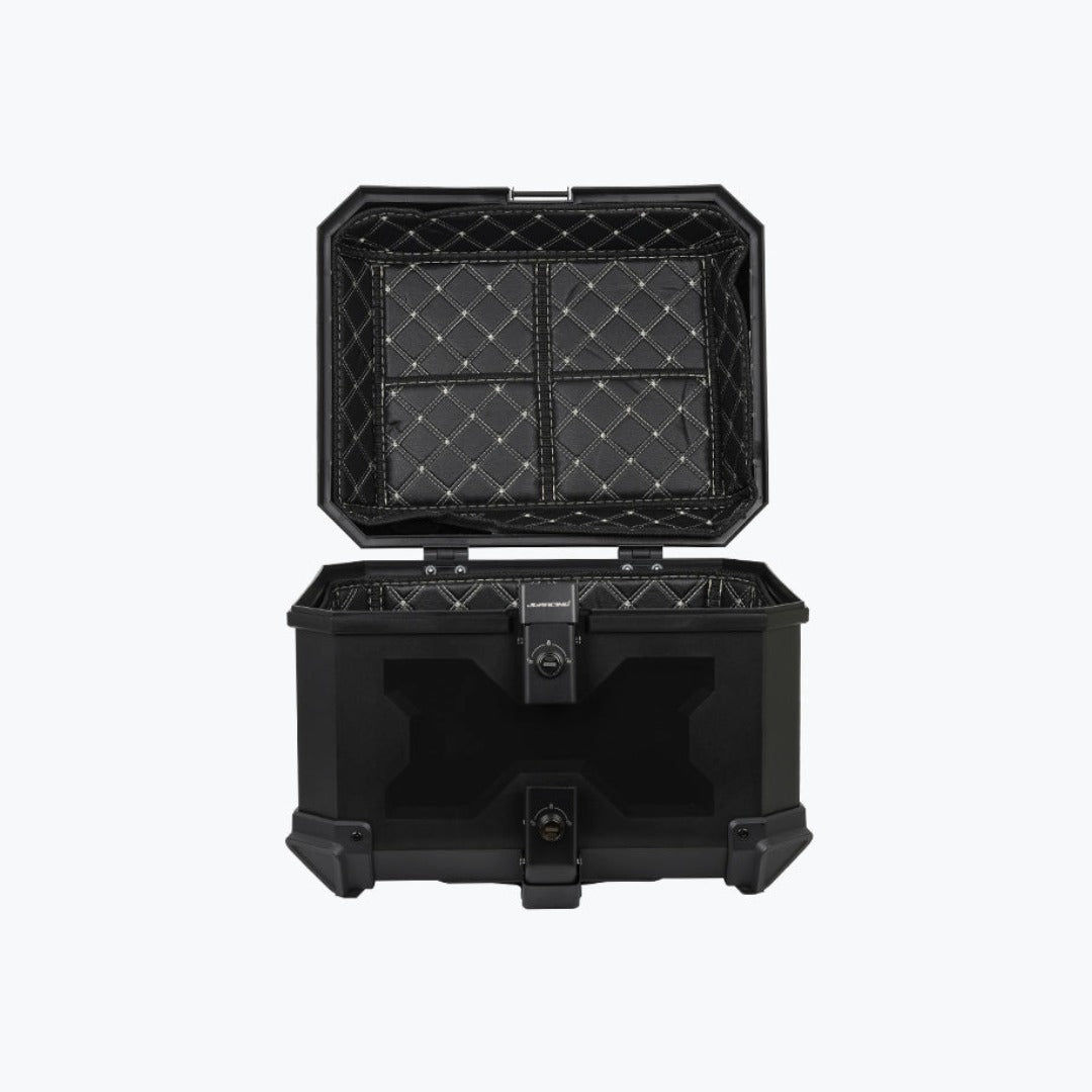 Jb Racing Top Case X45L Economy Black With Backrest Pad - Black