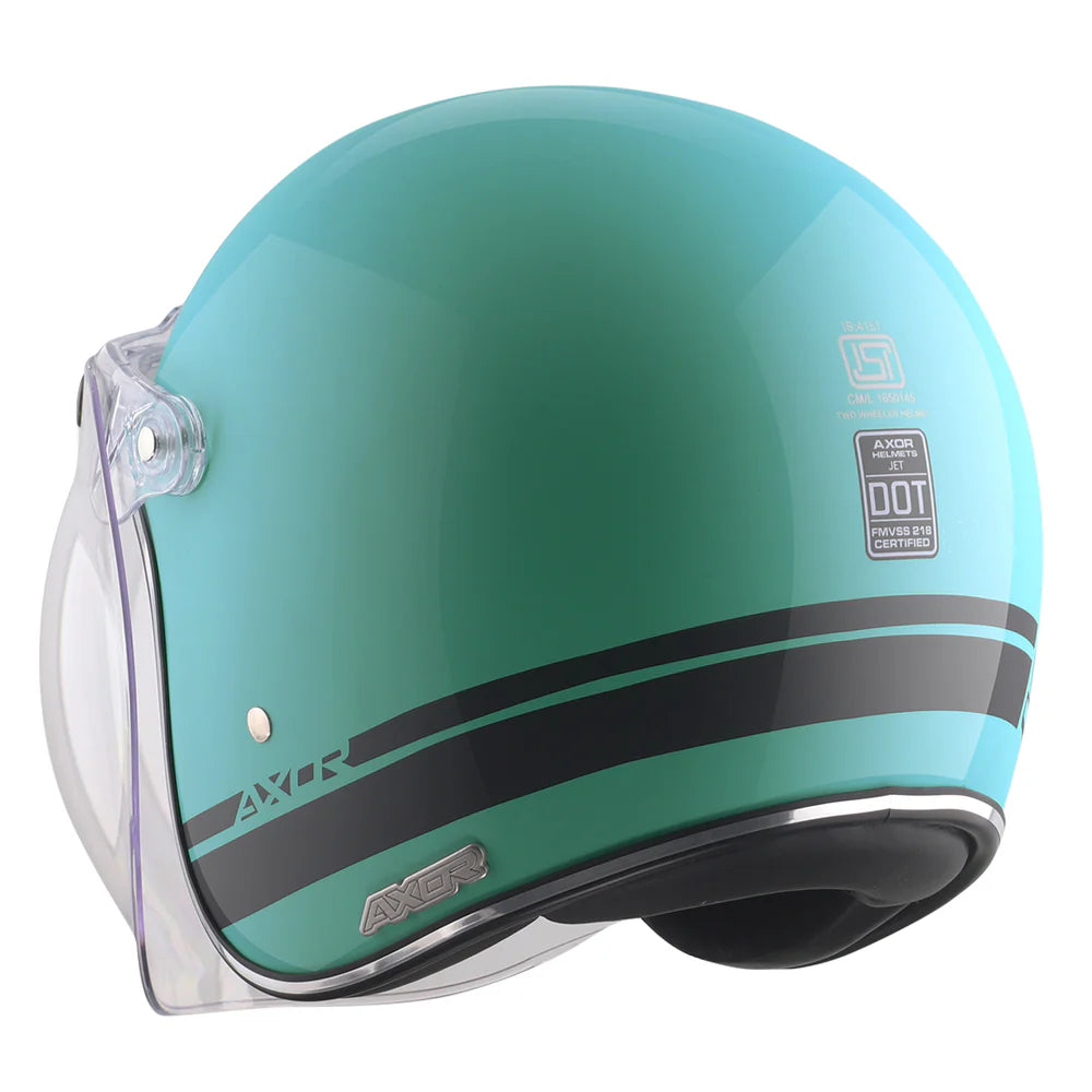 Axor Retro Jet Sportz S13 Half Face Motorcycle Helmet