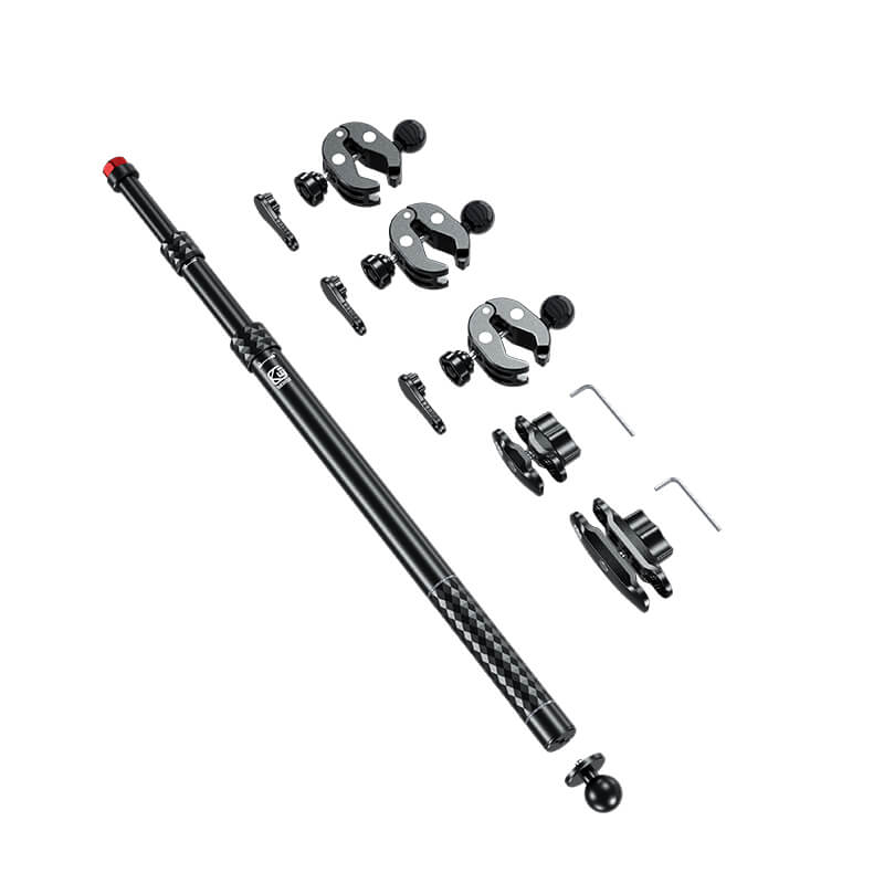 KEWIG QG2 Motorcycle Selfie Stick | 1/4" Anti-Theft CNC Aluminium Alloy Camera Mount