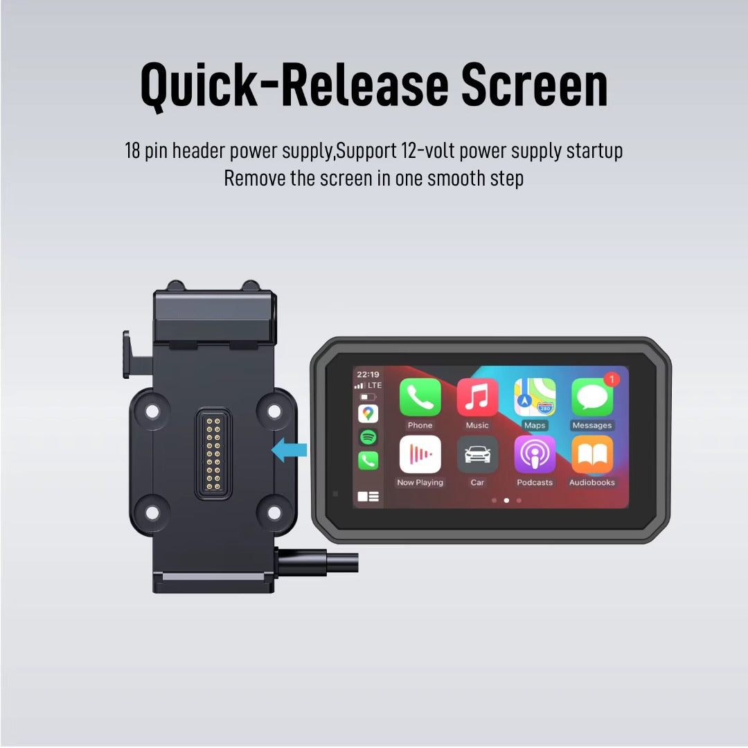 LBC Moto M3 Elite Pro 6.25" Motorcycle Smart Display with Dual 2.5K Dashcam & TPMS