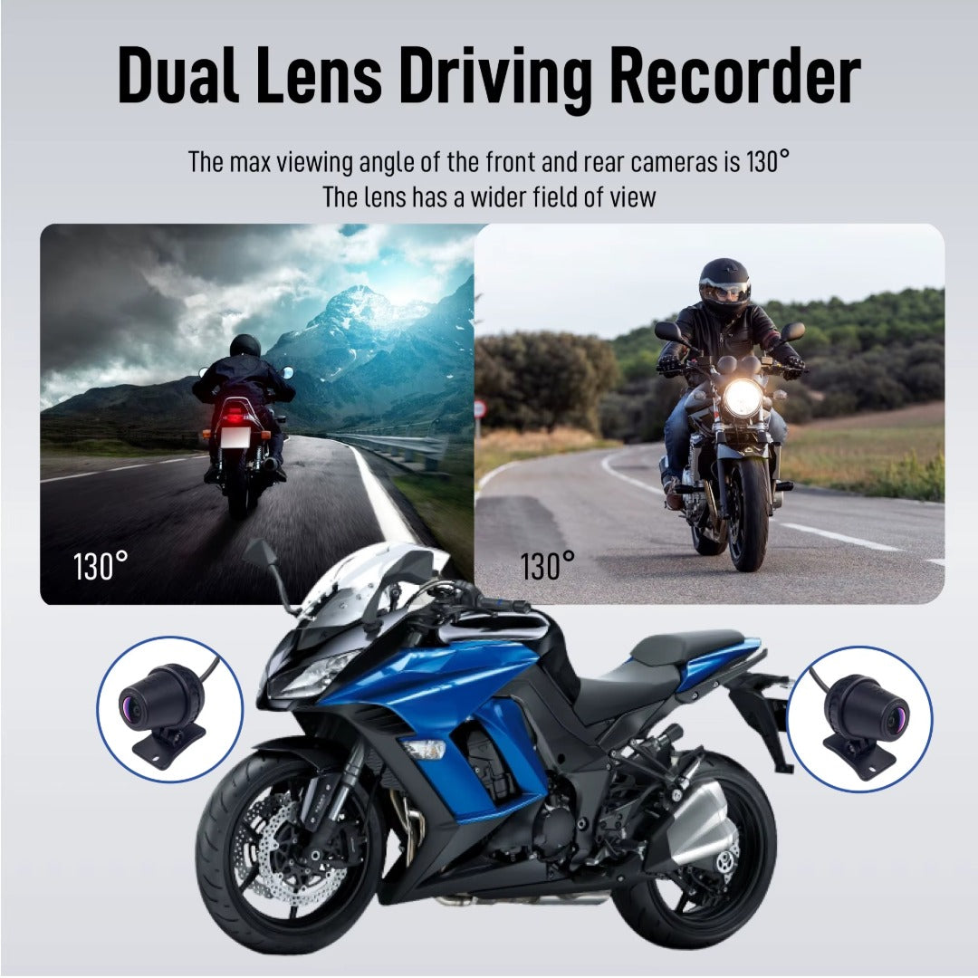 LBC Moto M3 Elite Pro 6.25" Motorcycle Smart Display with Dual 2.5K Dashcam & TPMS