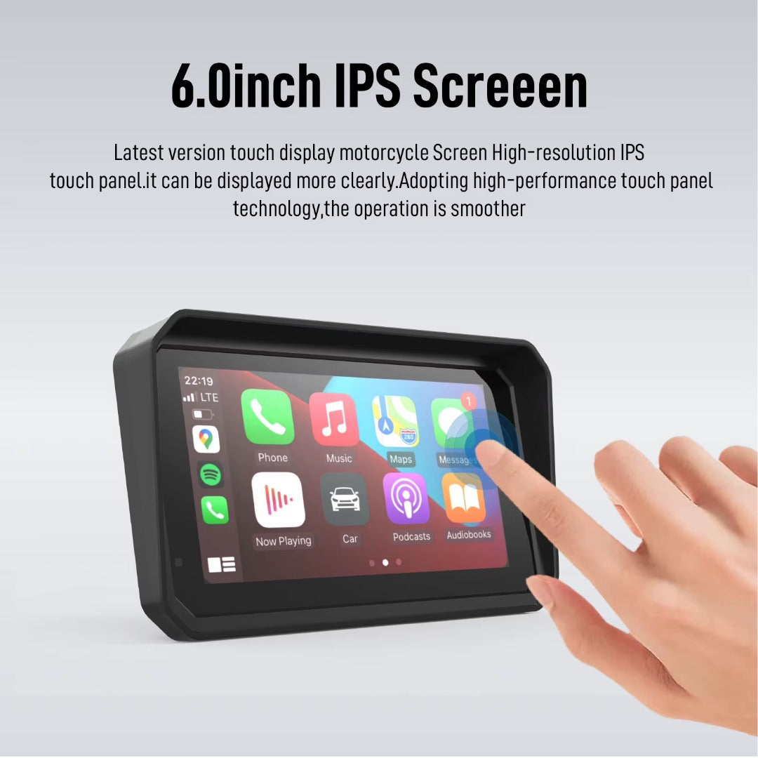 LBC Moto M3 Elite Pro 6.25" Motorcycle Smart Display with Dual 2.5K Dashcam & TPMS
