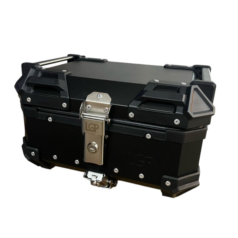 LGP Universal Black 25L Aluminum Top Box – Compact & Durable Motorcycle Storage