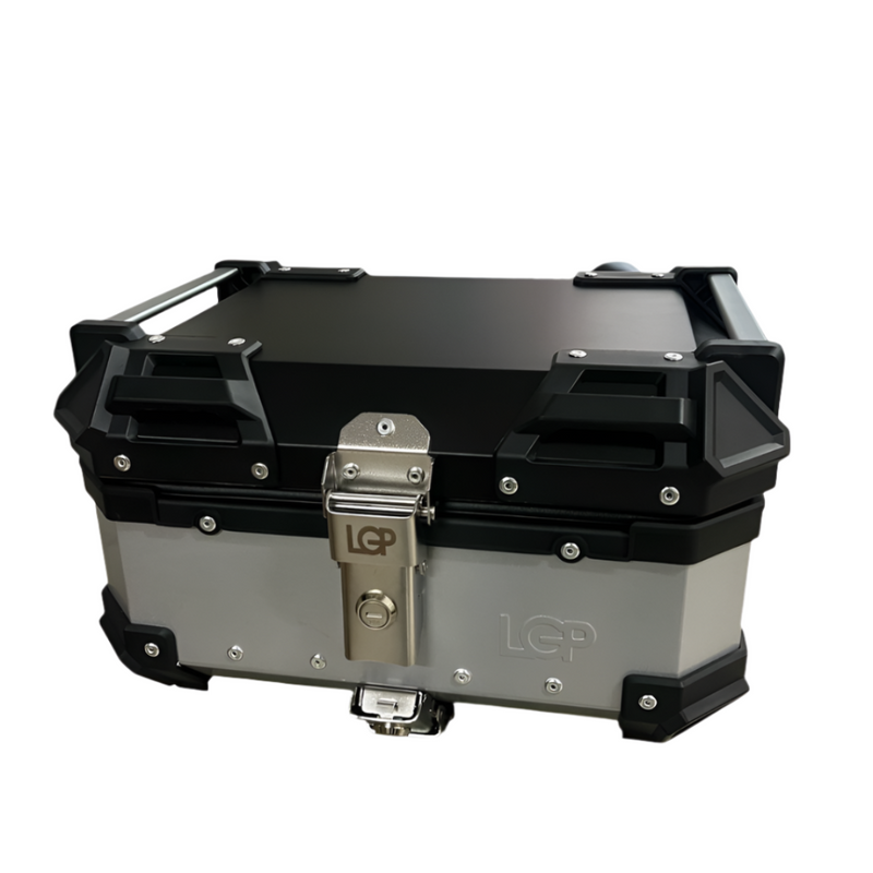 LGP Universal Silver 25L Aluminum Top Box – Compact & Durable Motorcycle Storage