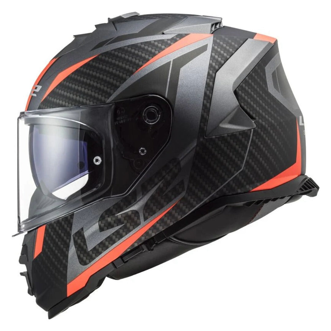 LS2 FF800 Storm II Racer Matt Titanium Orange Full Face Helmet
