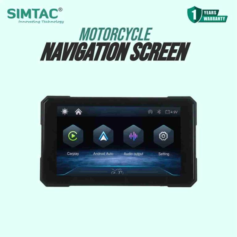 Simtac M3 5-inch Motorcycle GPS with Wireless CarPlay & Android Auto | Without TMPS