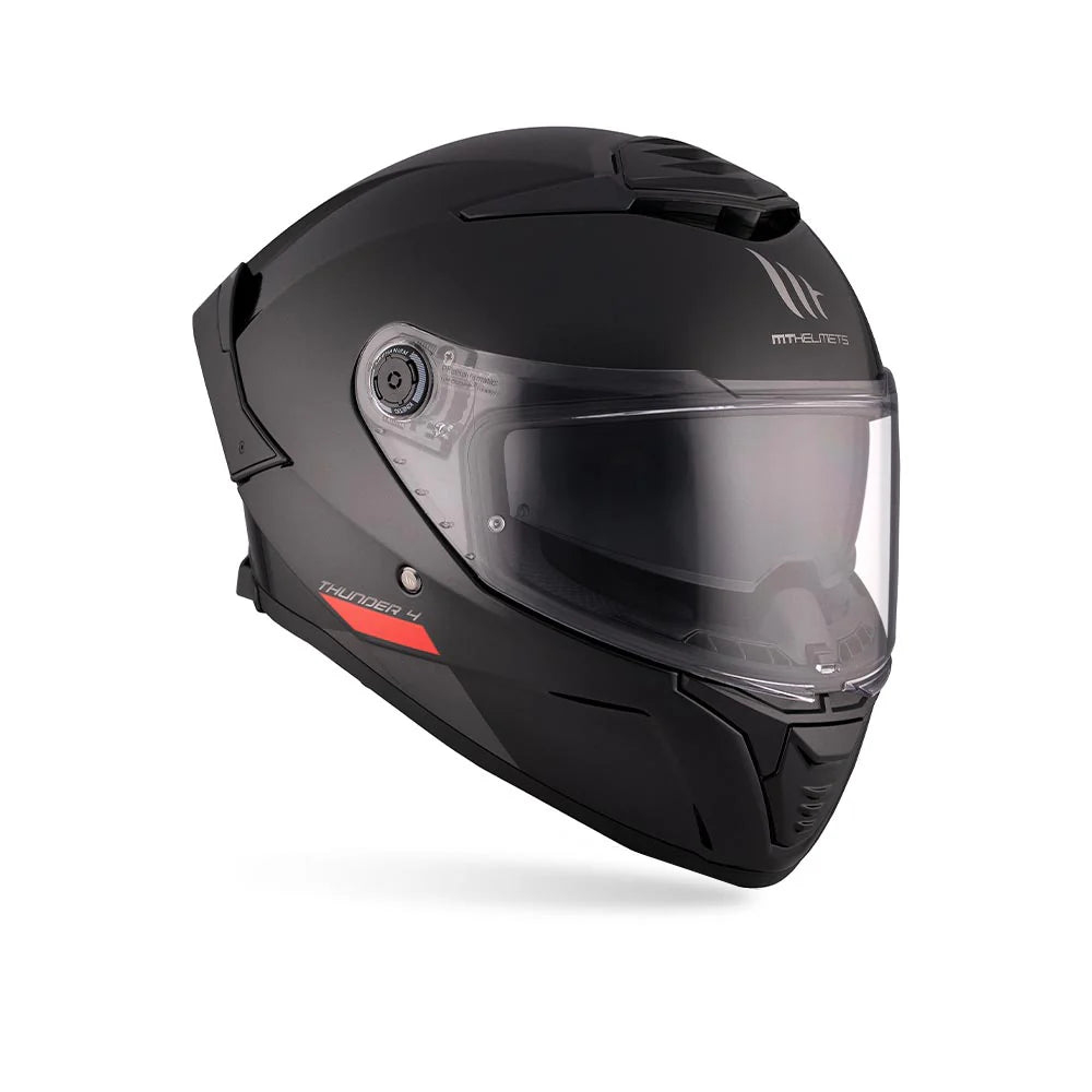 MT Thunder 4 SV A1 Solid Gloss Helmet | ECE 22.06, DOT & ISI Certified
