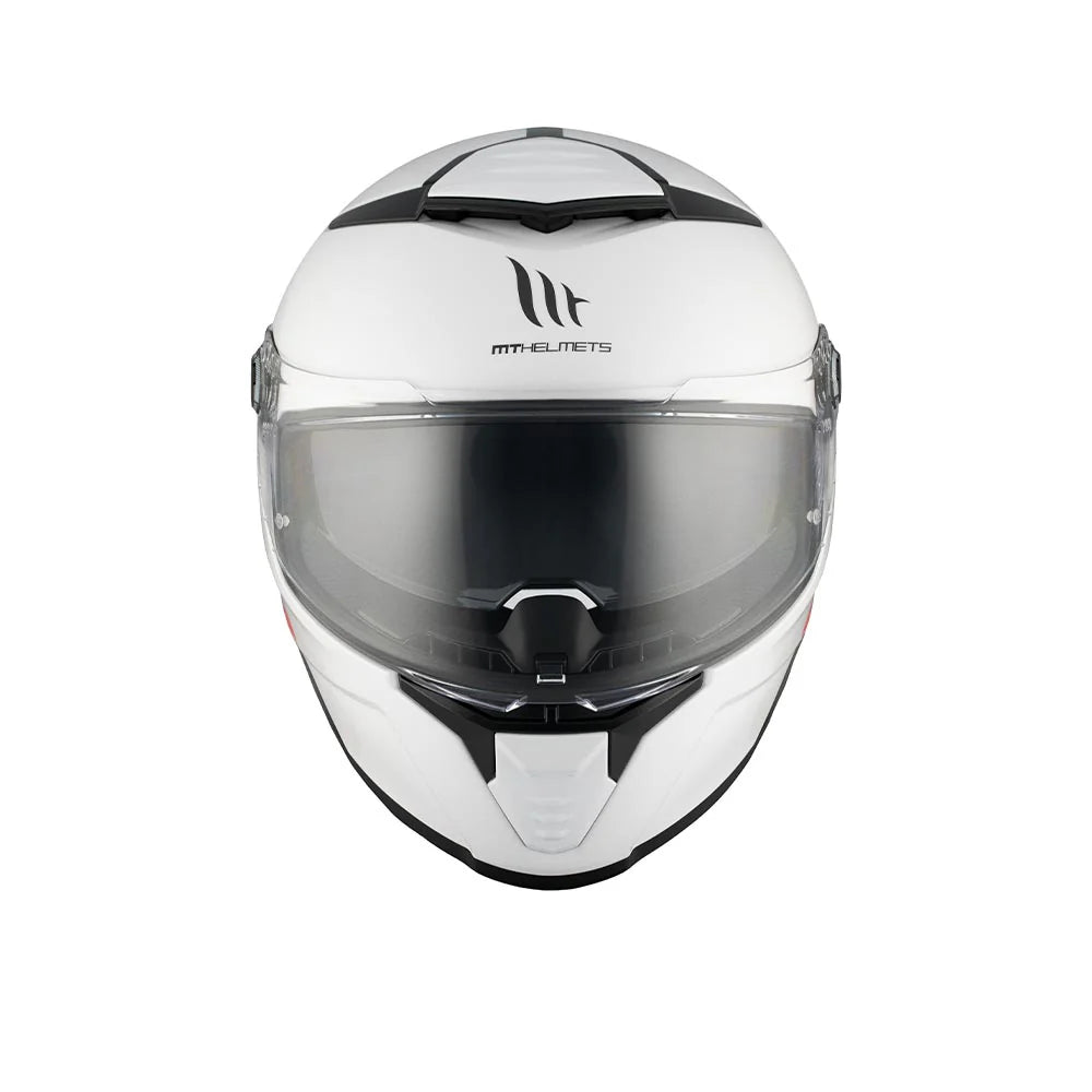 MT Thunder 4 SV A0 Solid Gloss PEARL WHITE Motorcycle Riding Helmet