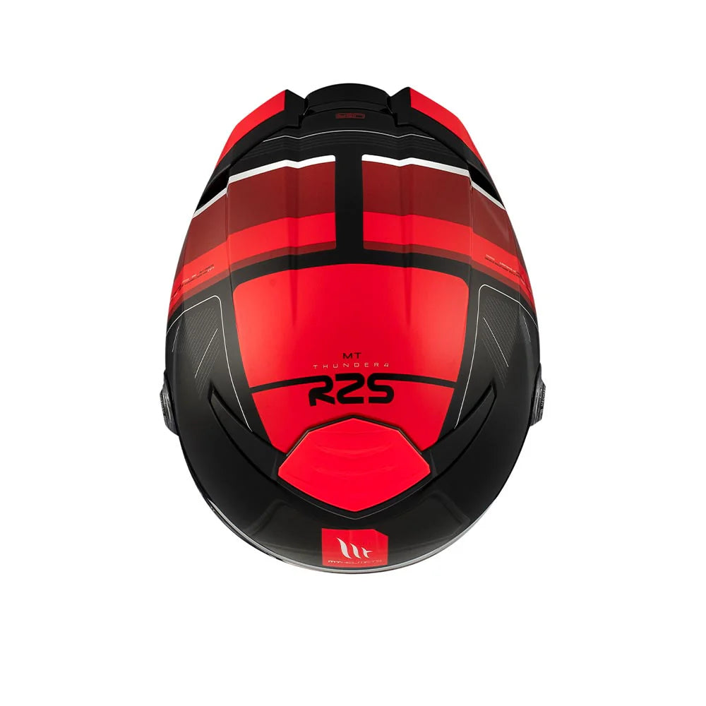 MT Thunder 4 SV R25 B35 Gloss Red Black Motorcycle Riding Helmet