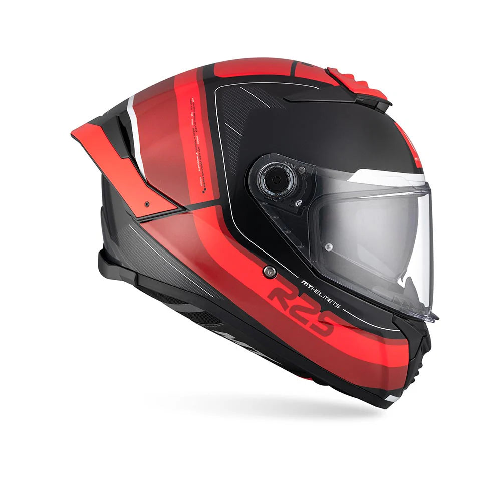 MT Thunder 4 SV R25 B35 Gloss Red Black Motorcycle Riding Helmet