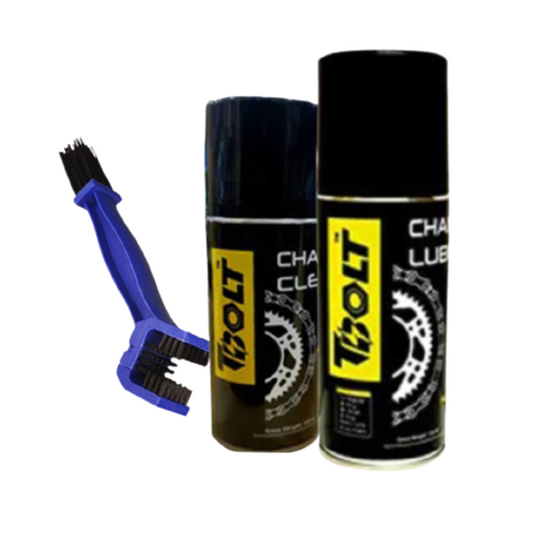 Chain Lube Value Pack - Chain Lube, Degreaser, & Multi-Purpose Lubricant w/  Chain Brush