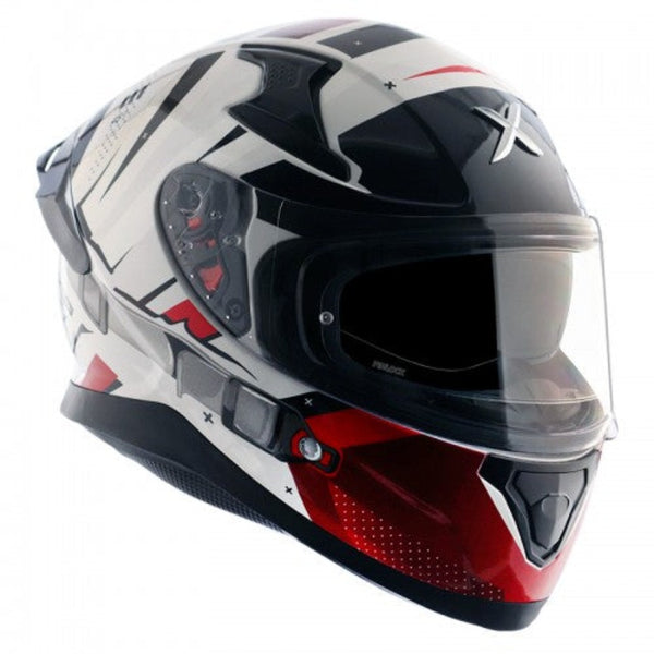 Axor Apex Hex 2 Gloss White Red Helmet