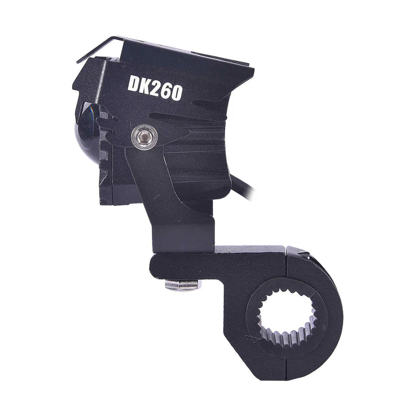 FOG LAMP DK260 WITH WIRING HARNESS AND WIRED SWITCH FOR ALL BIKES | LGP