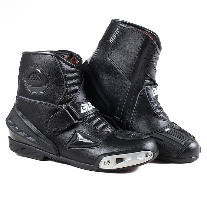 RIDEPRO Motorcycle Riding Boots – Black | Premium Leather Riding & Touring Boots | BBG