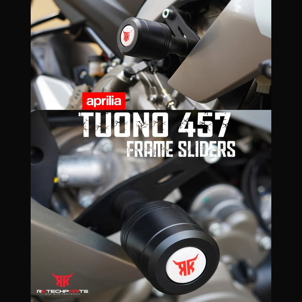 RKTECH Frame Sliders for APRILIA TUONO 457