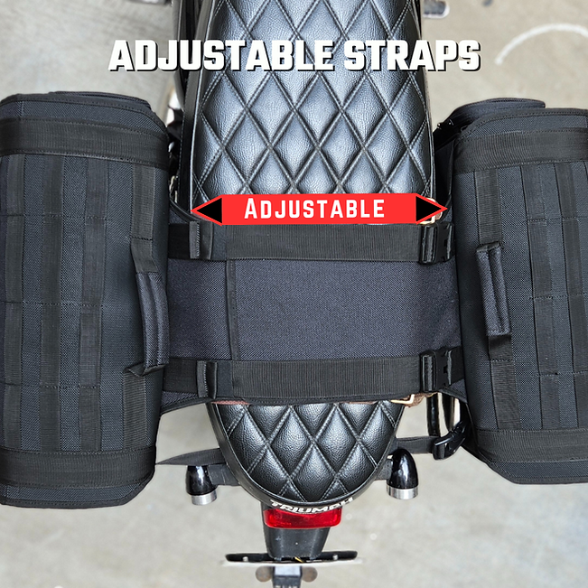 RiderZone Moriri Waterproof Motorcycle Saddlebags 40L (+10L)