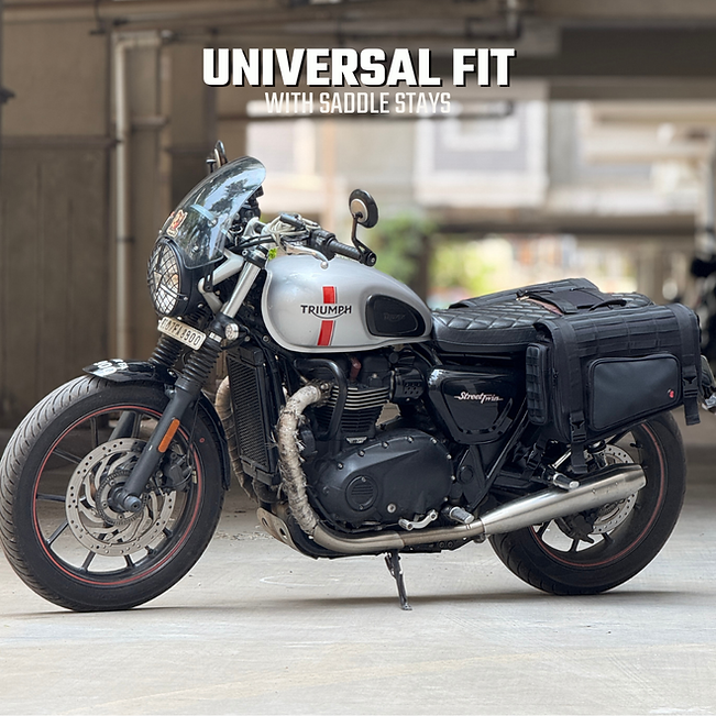 RiderZone Moriri Waterproof Motorcycle Saddlebags 40L (+10L)