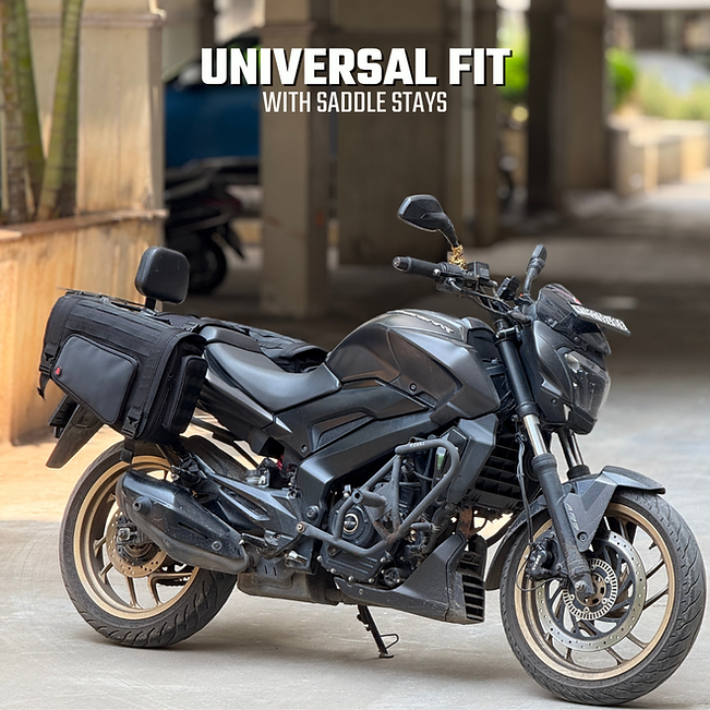 RiderZone Moriri Waterproof Motorcycle Saddlebags 40L (+10L)