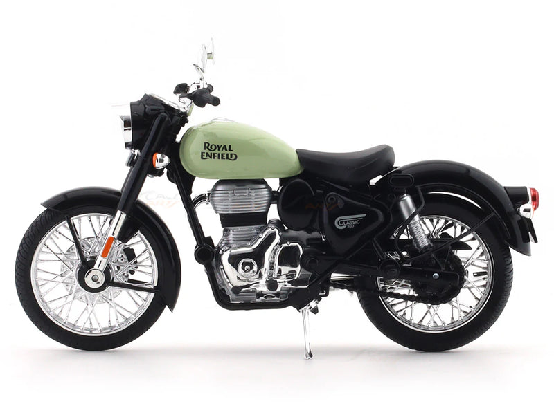 Maisto Royal Enfield Classic 350 Redditch Green Scale Model