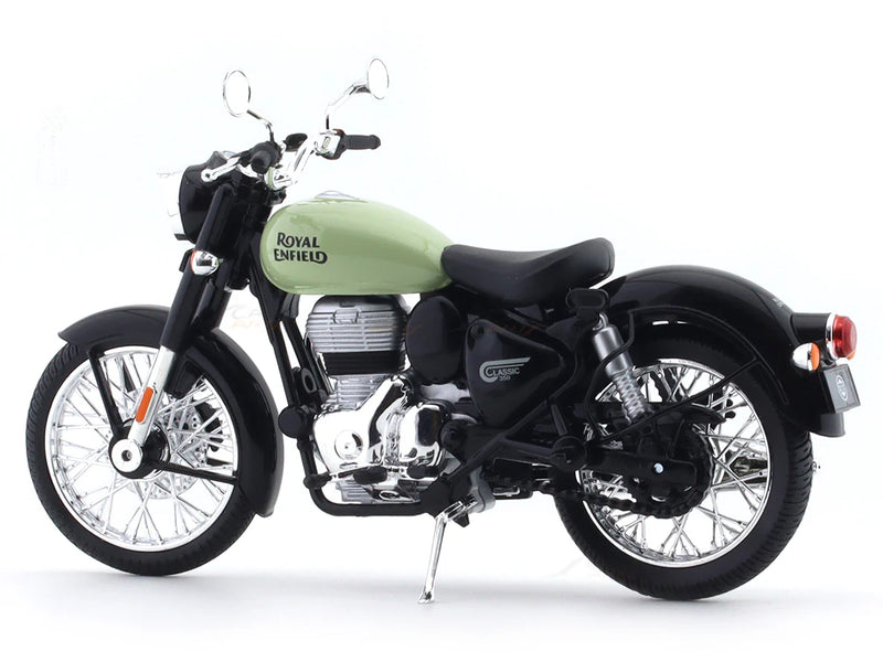 Maisto Royal Enfield Classic 350 Redditch Green Scale Model