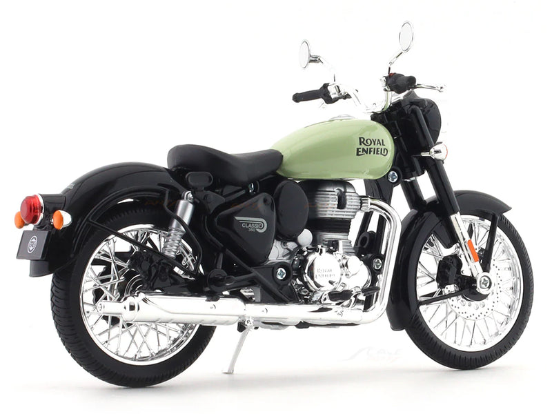 Maisto Royal Enfield Classic 350 Redditch Green Scale Model