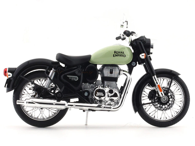 Maisto Royal Enfield Classic 350 Redditch Green Scale Model