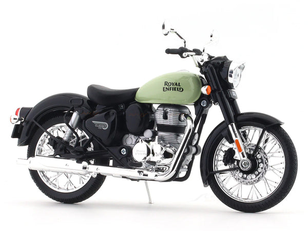 Maisto Royal Enfield Classic 350 Redditch Green Scale Model