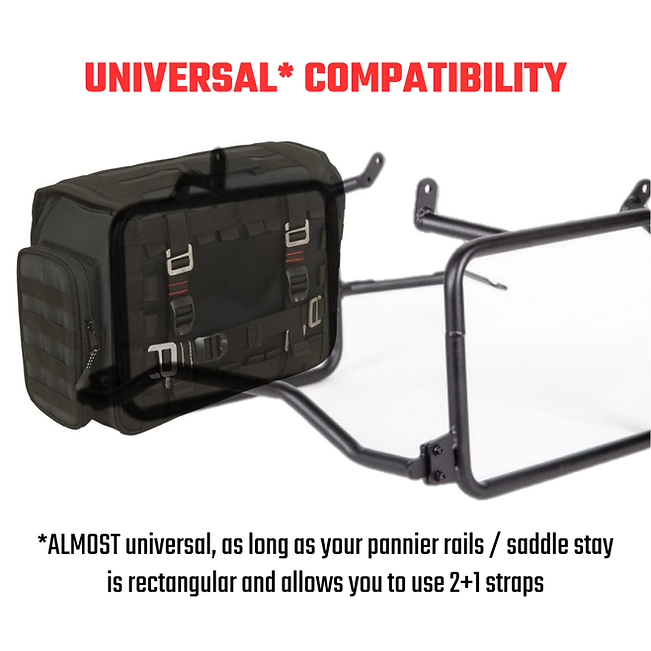 RiderZone Pangong Waterproof Motorcycle Pannier Bags (40L Expandable)