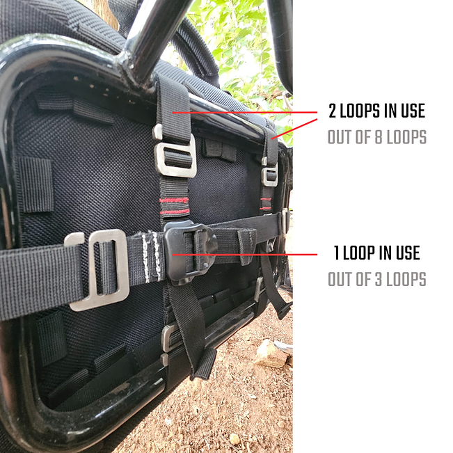 RiderZone Pangong Waterproof Motorcycle Pannier Bags (40L Expandable)