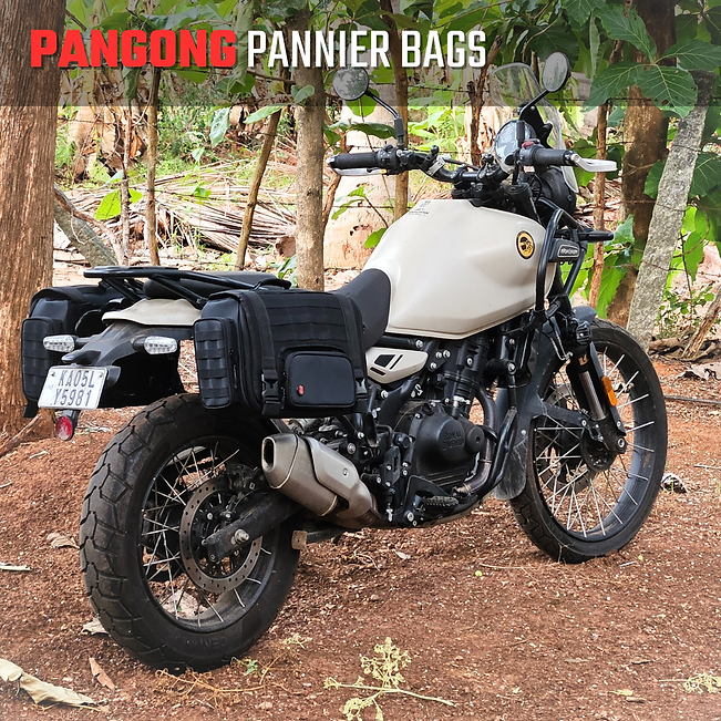 RiderZone Pangong Waterproof Motorcycle Pannier Bags (40L Expandable)