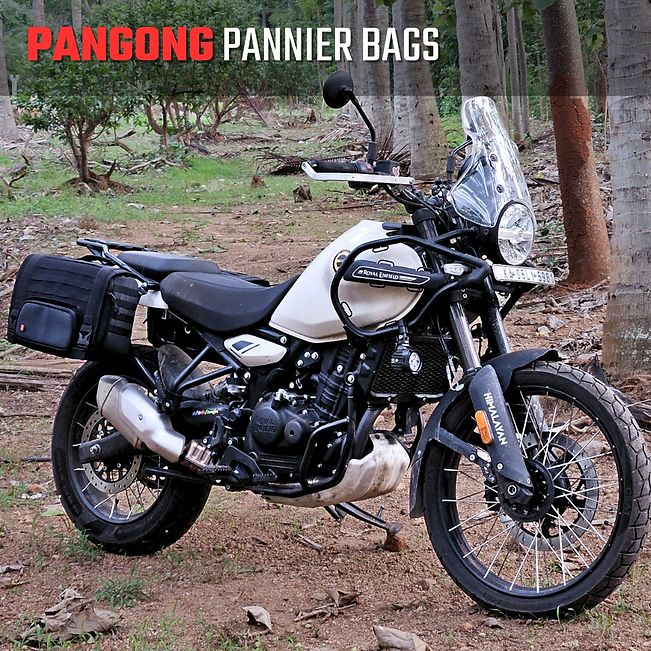 RiderZone Pangong Waterproof Motorcycle Pannier Bags (40L Expandable)