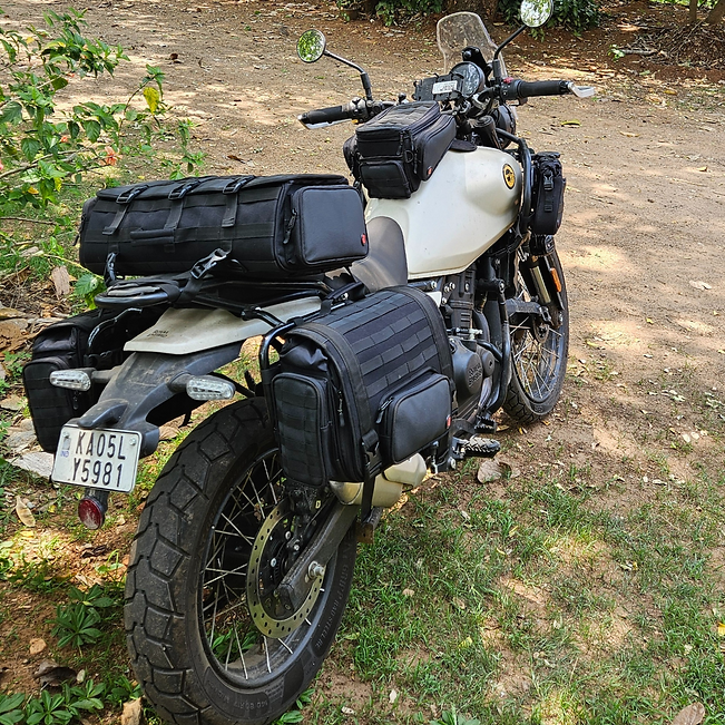 RiderZone Pangong Waterproof Motorcycle Pannier Bags (40L Expandable)